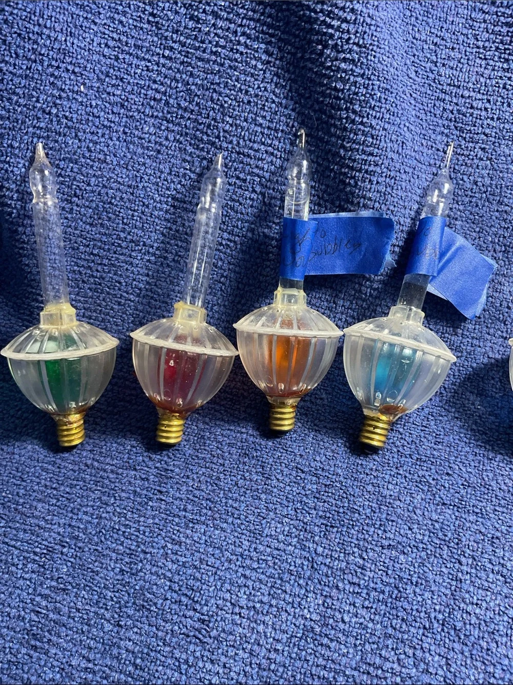 8 Vintage Bubble Christmas Lights-please read description